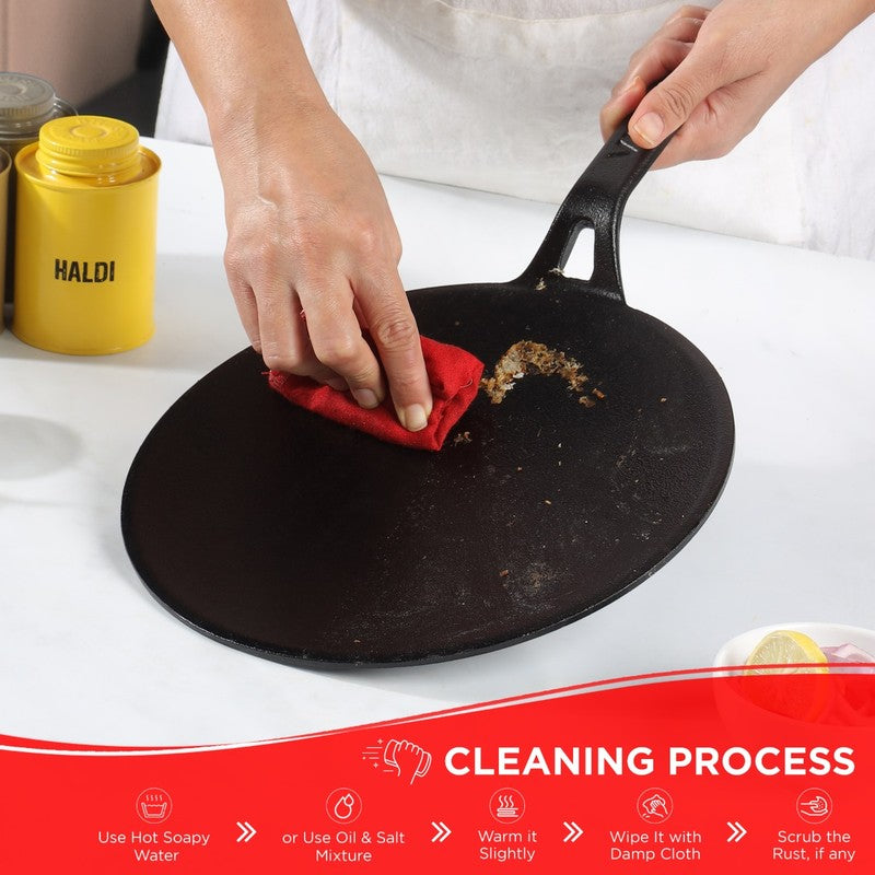 Vinod Forza Cast Iron Roti Tawa - 16 Inches media 6