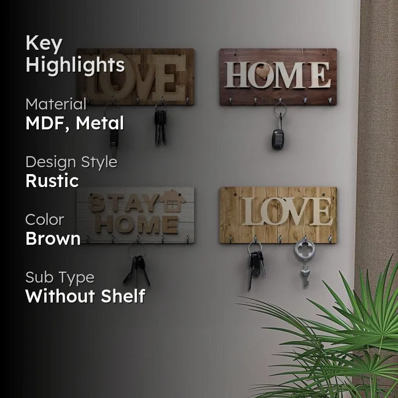 Home Love Key Holder - Set Of Four media 2