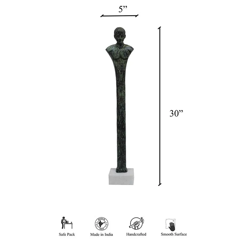 French Sculpt Aluminium Showpiece - Green media 5