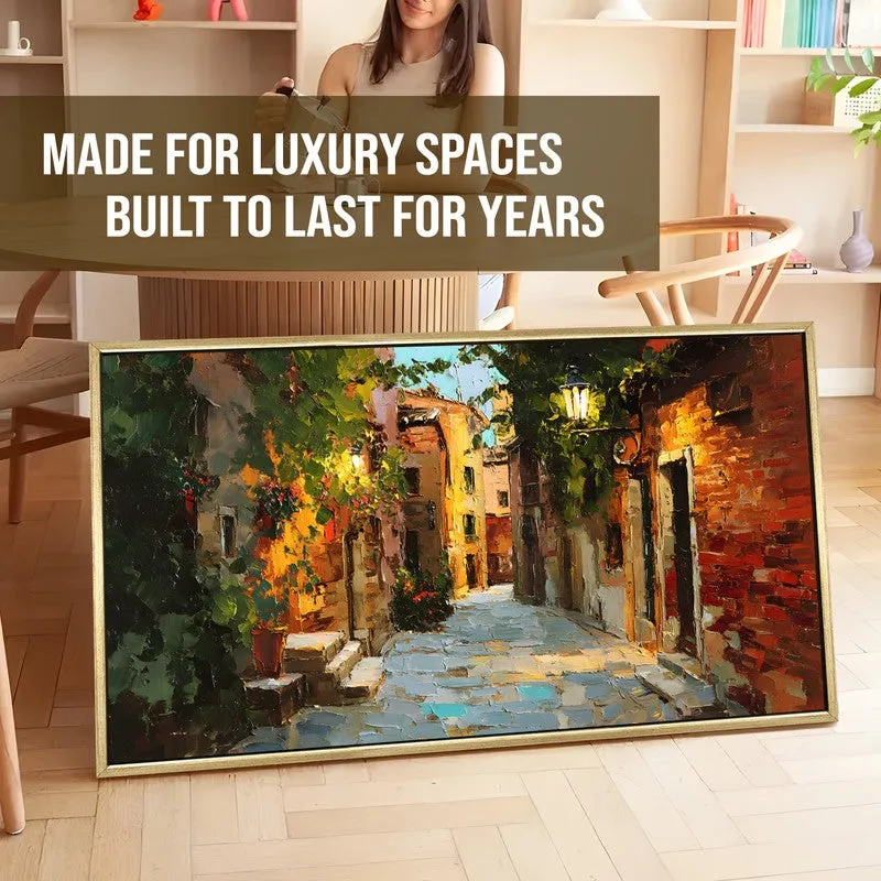 Alleyway Canvas Wall Painting With Frame media 5