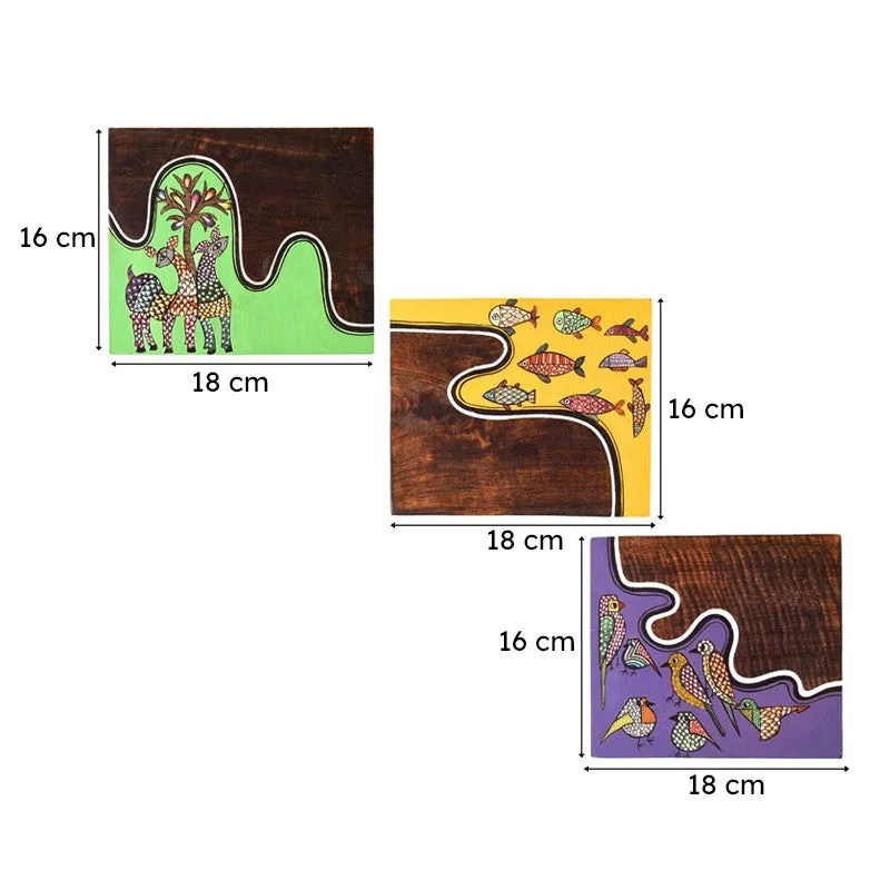 Indudeep Wooden Wall Accent - Set of Three media 9