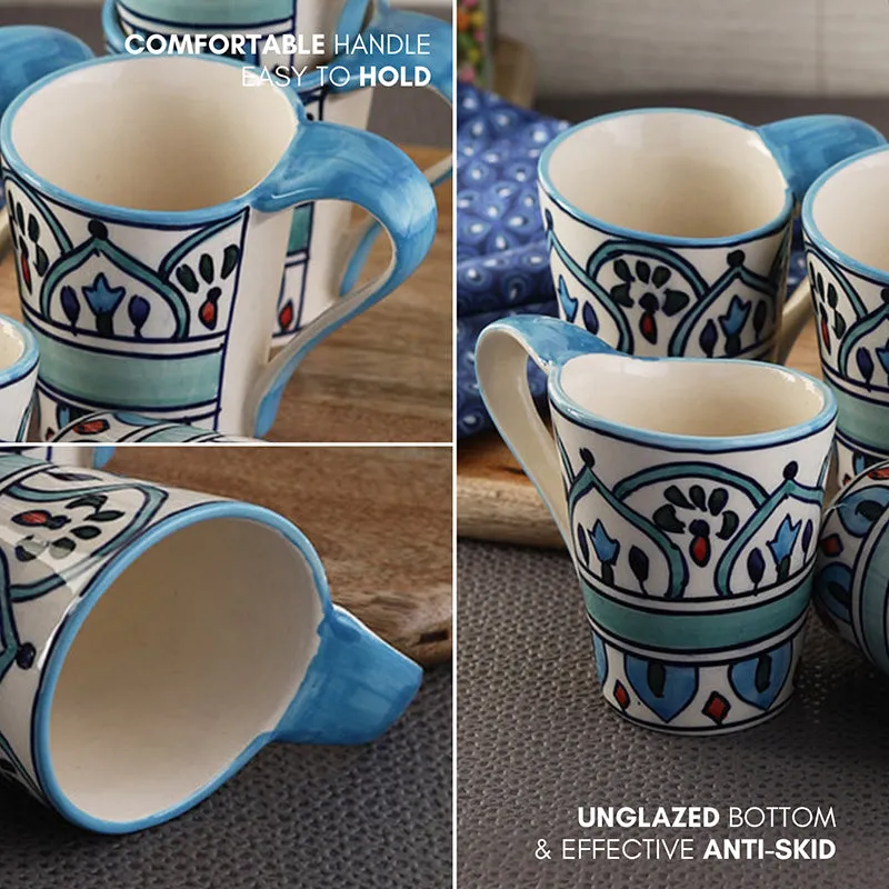 Medina Ceramic Tea Cup (150 mL Each) - Set of Six media 4
