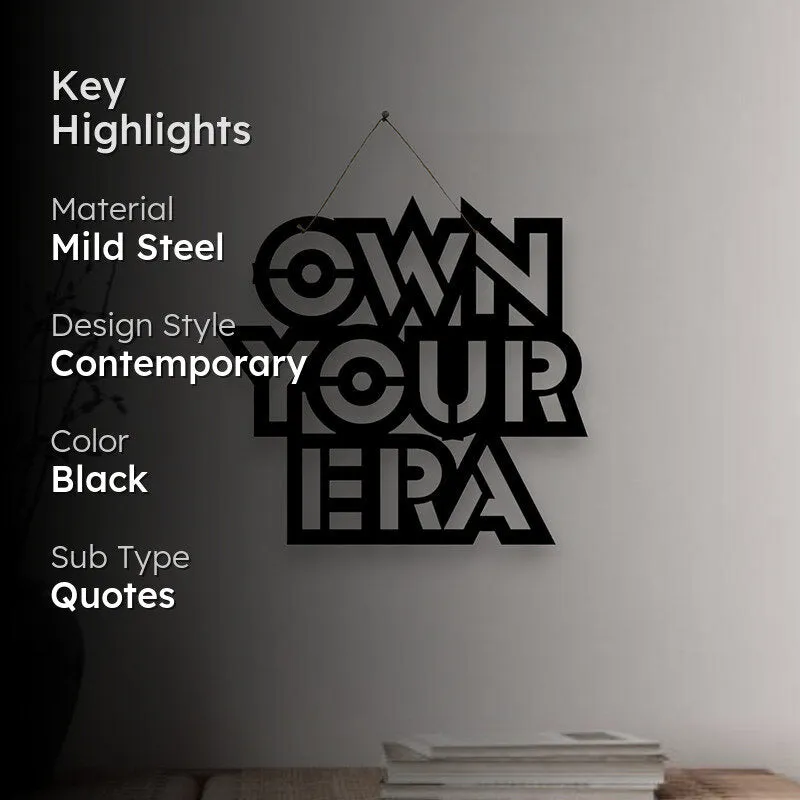 Own Your Era Mild Steel Wall Accent media 2