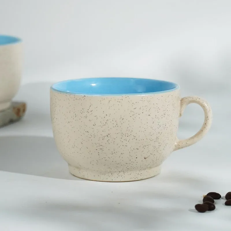 Poura Ceramic Coffee Mug (350 mL) - Blue media 6