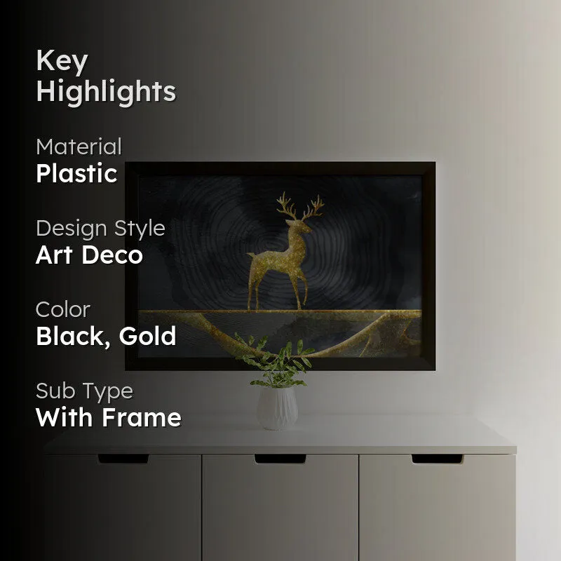 Celestial Stag Wall Painting media 2