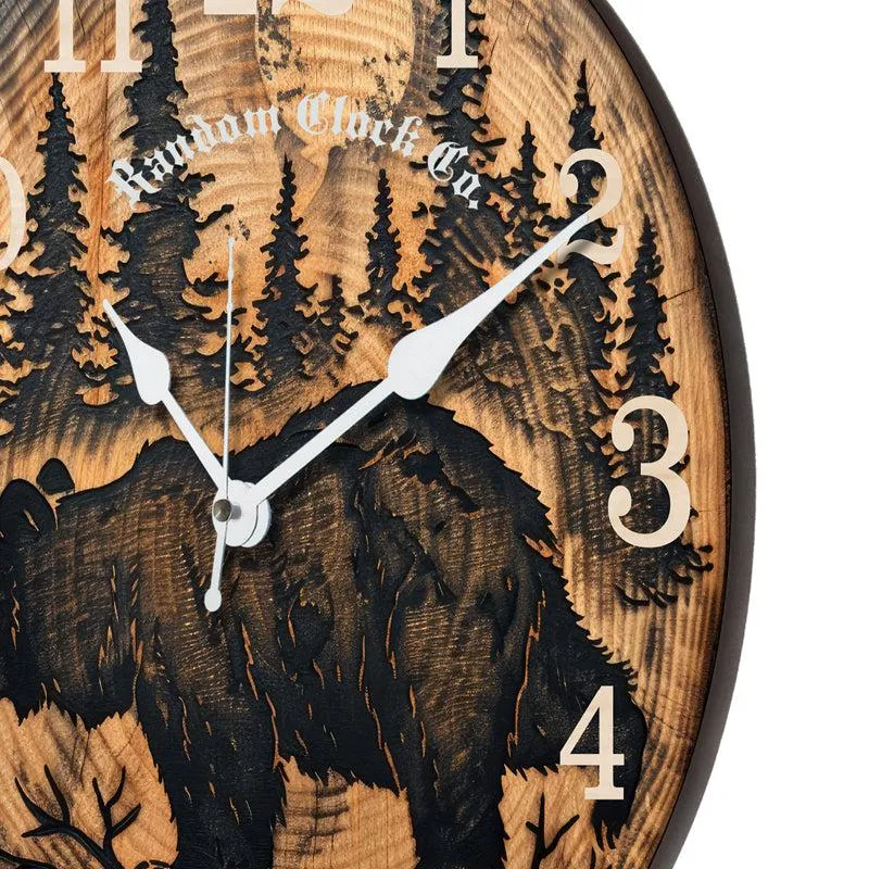 Ratiba Analog Wooden Wall Clock media 6
