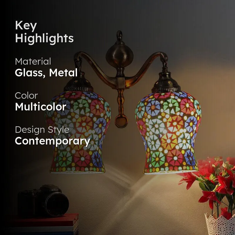 Celestial Metal Mosaic Wall Lamp media 2