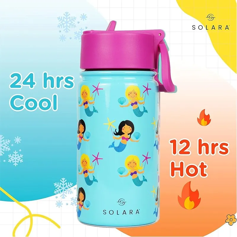 Solara Insulated Stainless Steel Bottle (450 mL) - Blue,Purple media 4