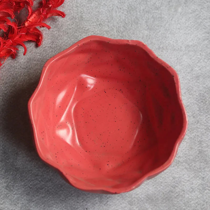 Noemi Ceramic Snack Bowl (Red) - 200 mL media 4