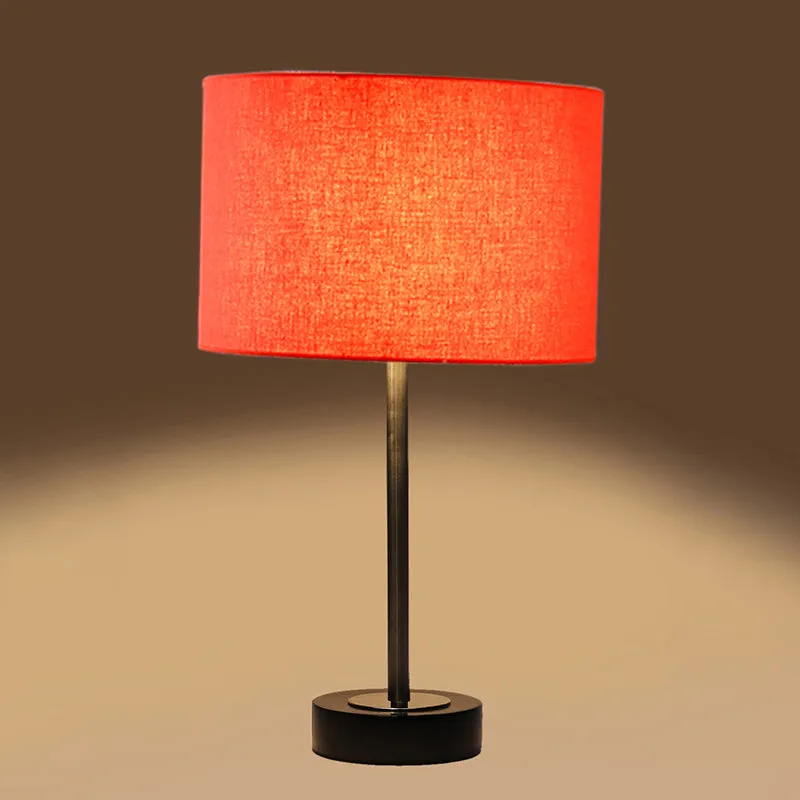Cotin I Rodin Wooden Table Lamp - Orange,Silver,Black media 6