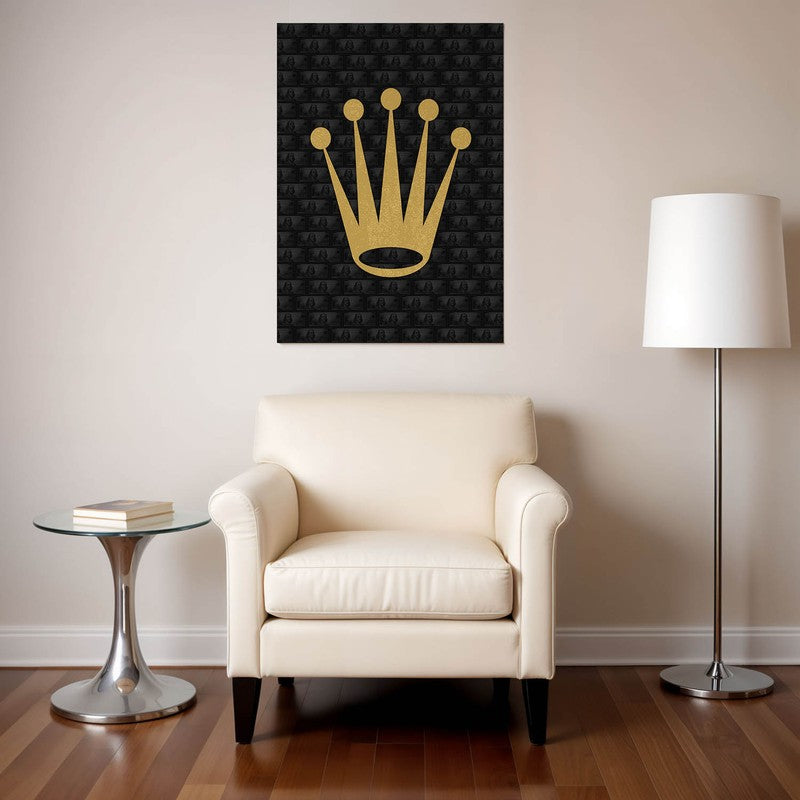 Golden Emblem Wall Poster