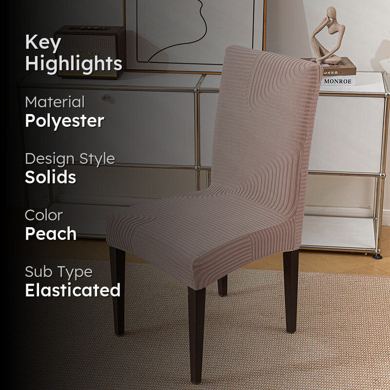Wrapture Solid Chair Cover - Dusty Pink media 2