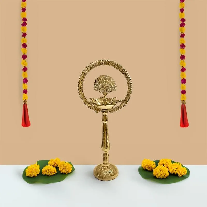 Divine Aura Brass Lamp - Small media 1