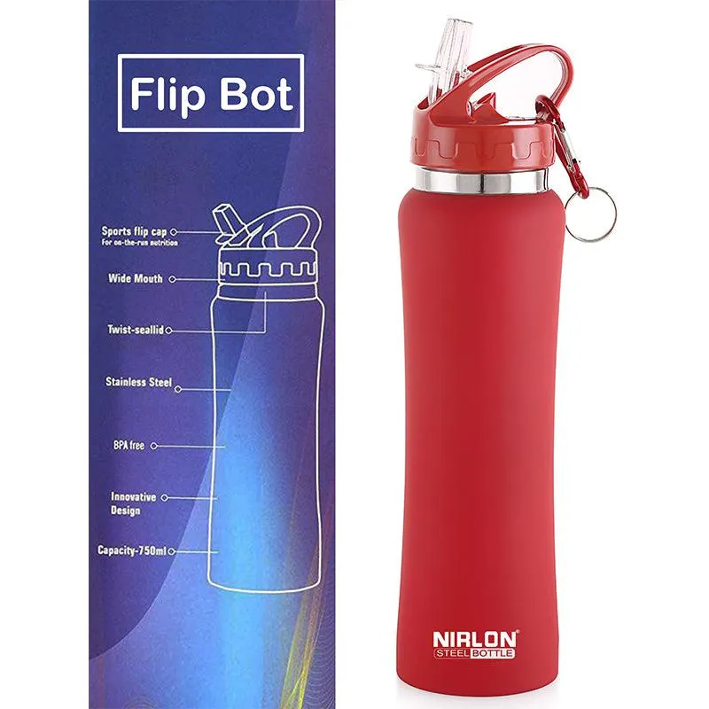 Valento Sipper Water Bottle (Red) - 750 mL media 5