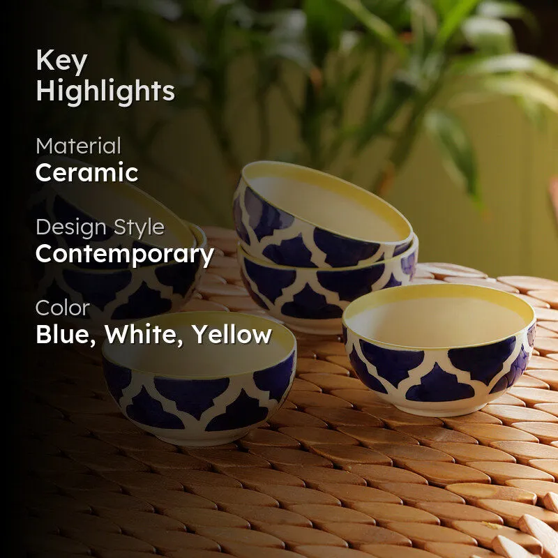 Moroccan Dream Serving Bowl (180 ML) - Set Of Six media 2