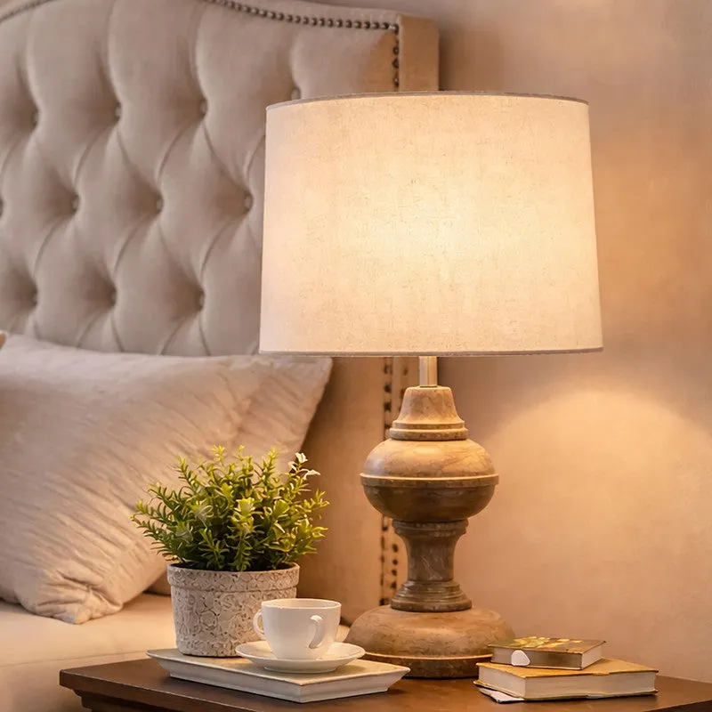 MonoAura Wooden Table Lamp - White media 3