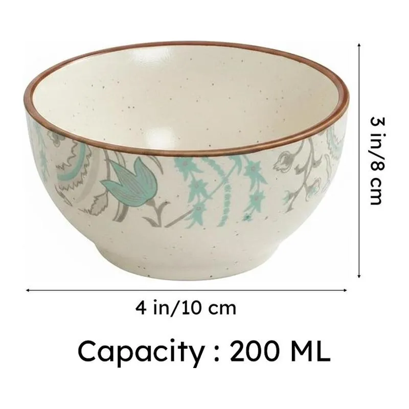 Ceramic Snack Bowls (Multicolor,200 mL Each) (200 Ml) - Set Of Two media 6