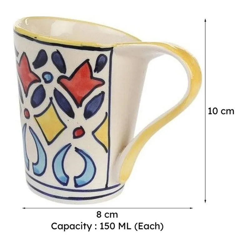 PureElegance Ceramic Tea Cup (150 mL Each) - Set Of Six media 7