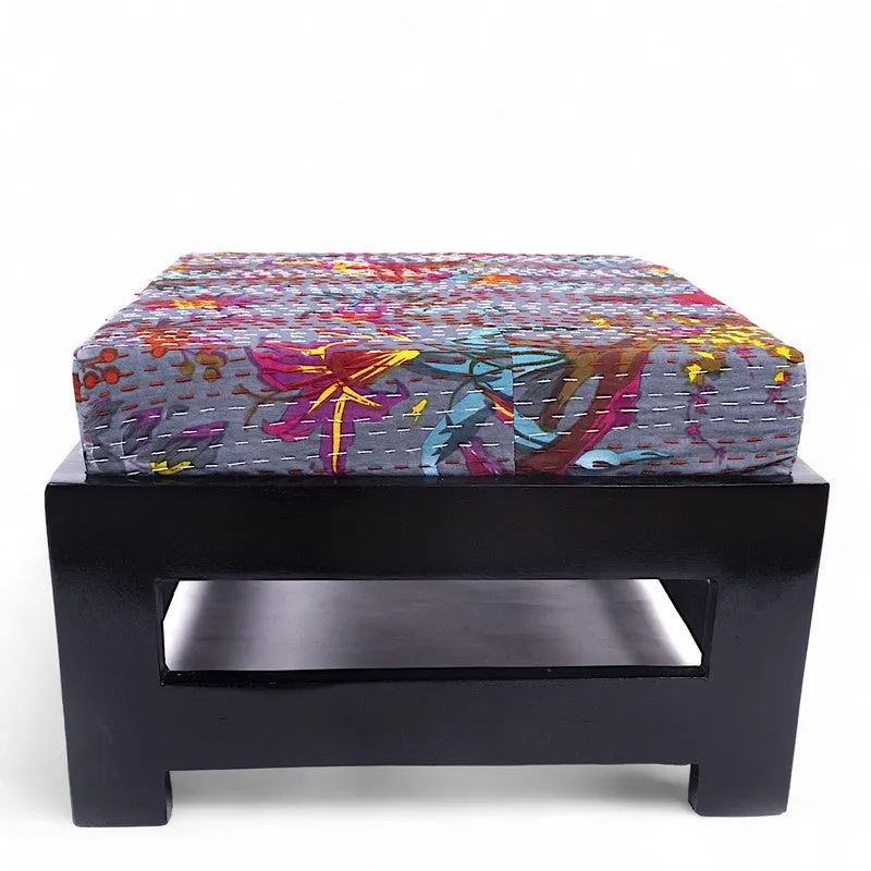 Mirox Sheesham Wooden Bench with Stool (Grey) - Two Piece Set media 4