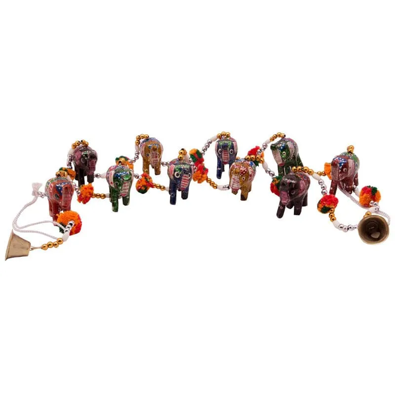 Indie Ceramic Elephant Latkan - Set Of Two media 5