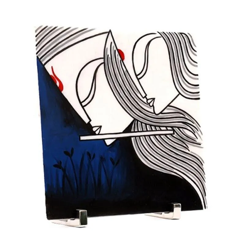 Eternal Love Hand Painted Marble Showpiece media 3