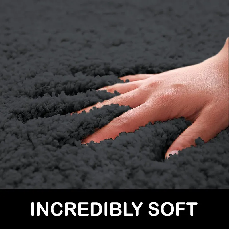 Nuo Luxe Micro Fiber Area Rug - Charcoal media 4