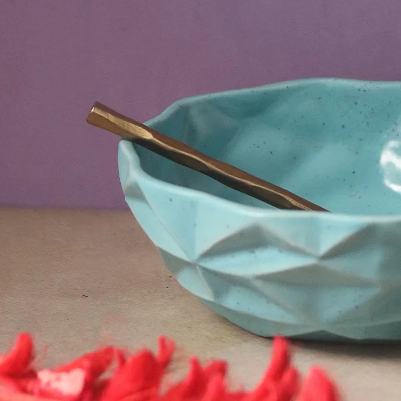 Noemi Ceramic Snack Bowl (Blue) - 300 mL media 5