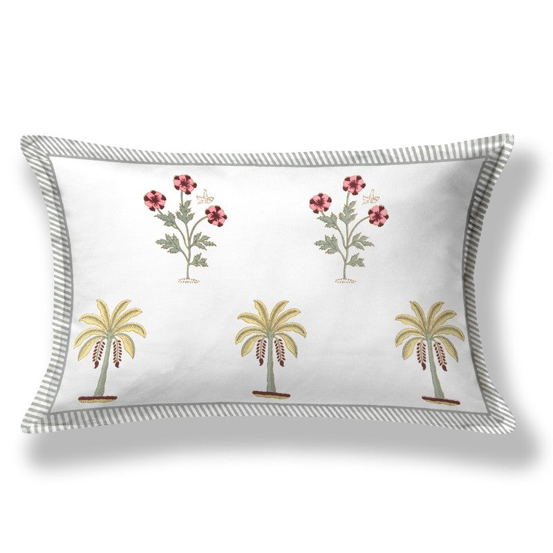 Haveli Space Cotton Bedsheet (White, Red) - 180 TC media 5