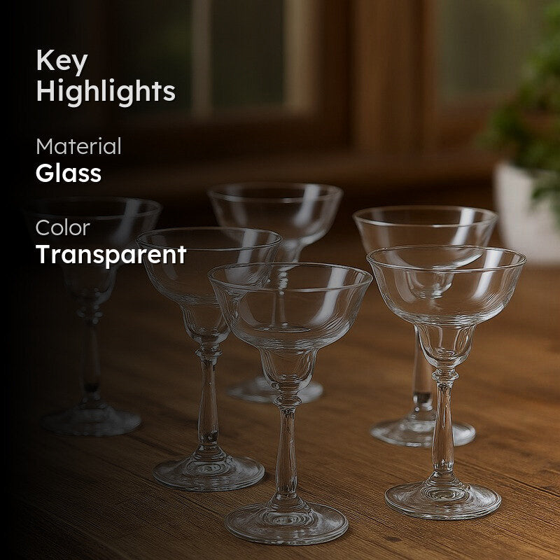 Zerra Bohemia Crystal Champagne Glass(185 mL) - Set Of Six media 2