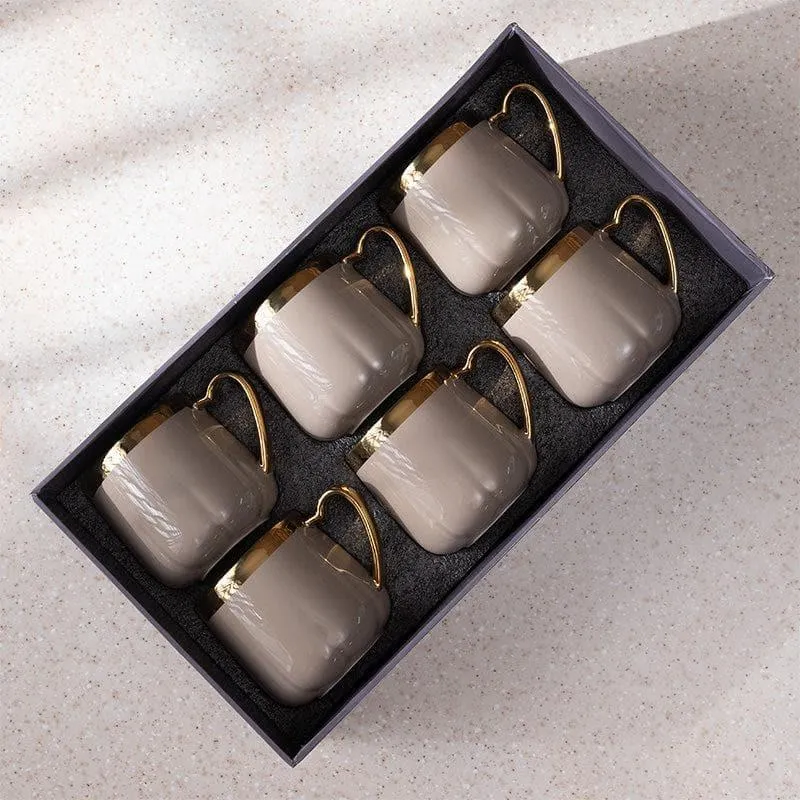 Cupino Porcelain Tea Cup (220 mL Each/Coffee) - Set of Six media 5