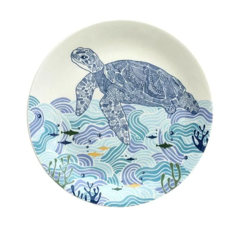 Animal Illustrative Series Wall Plate - Blue & White media 3