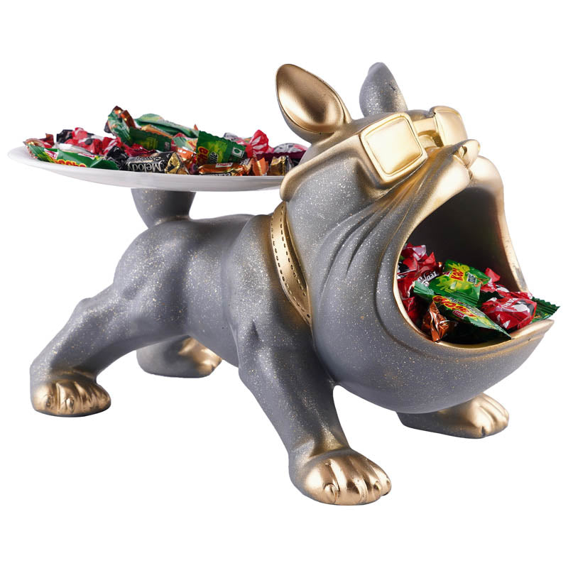 The Posh Pup Painted Polyresin Show Piece - Grey media 4