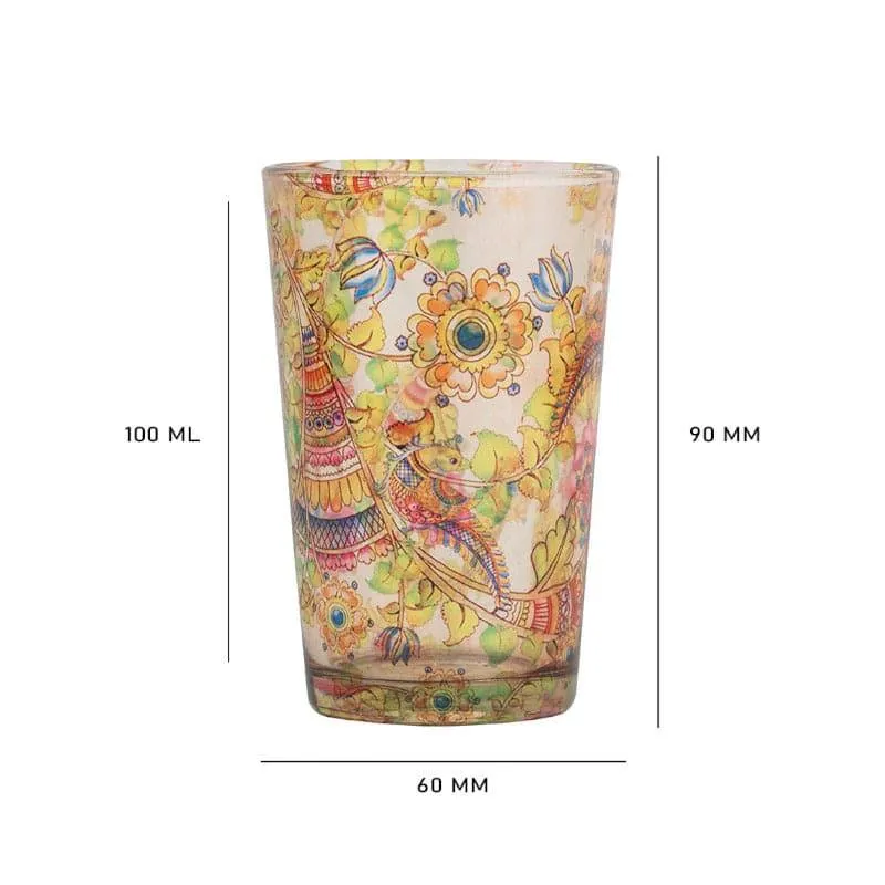 Kalamkari Chai Glass - Set Of Two media 4