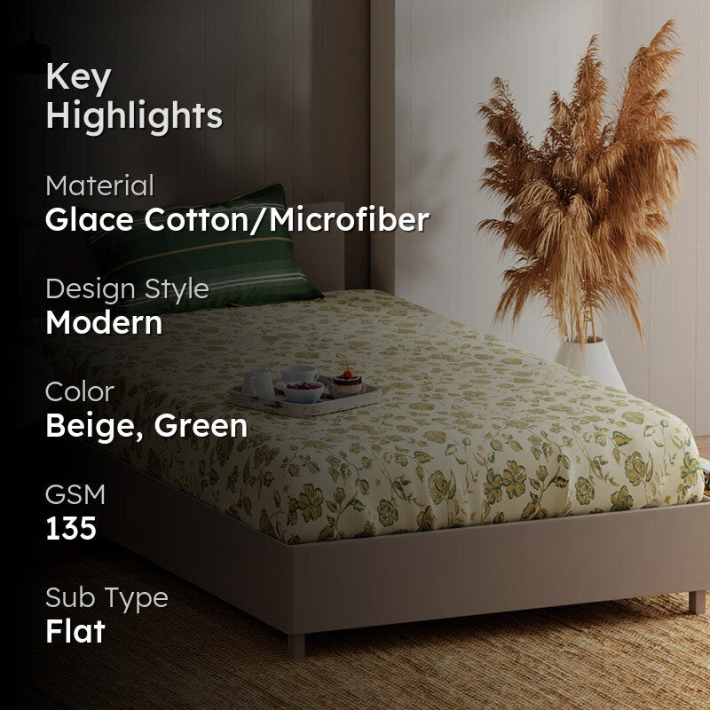 Sardonyx Geometric Microfiber Bedsheet -135 GSM media 2