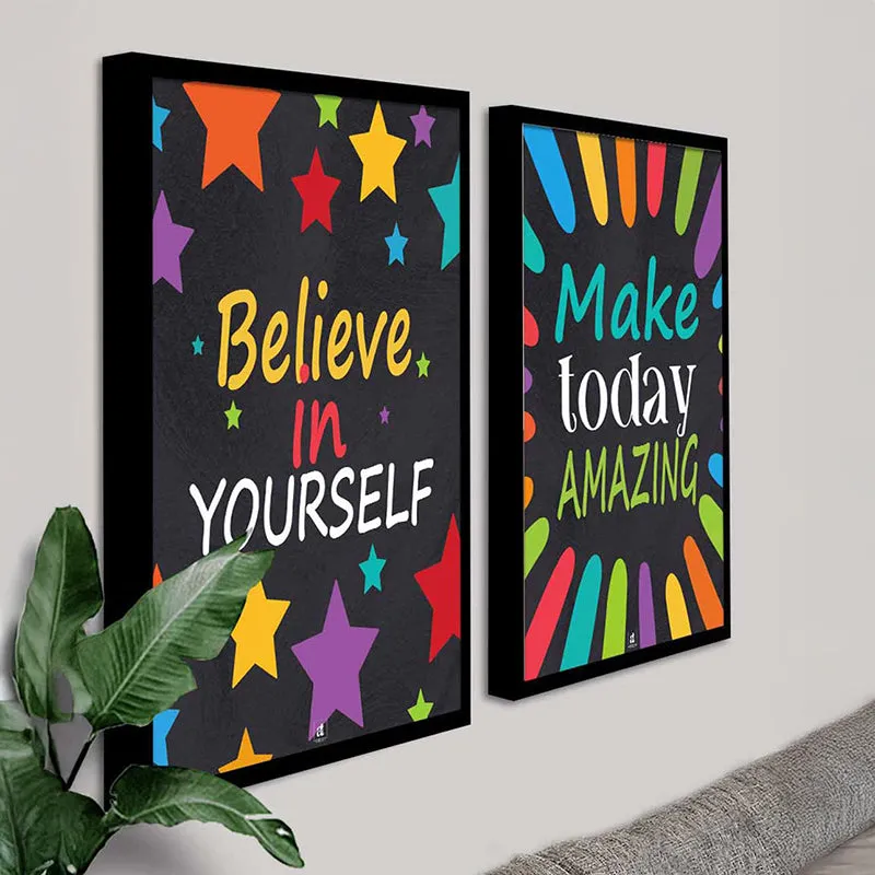Make Today Amazing Wall Art - Set Of Two media 4