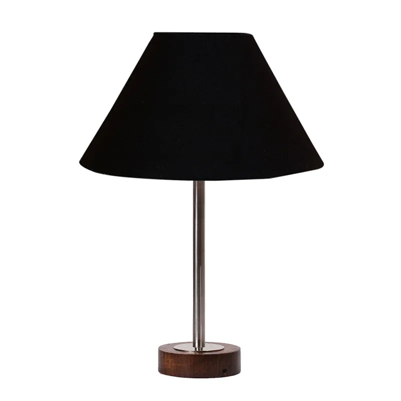 Cotin II Rodin Wooden Table Lamp - Black,Silver,Brown media 4