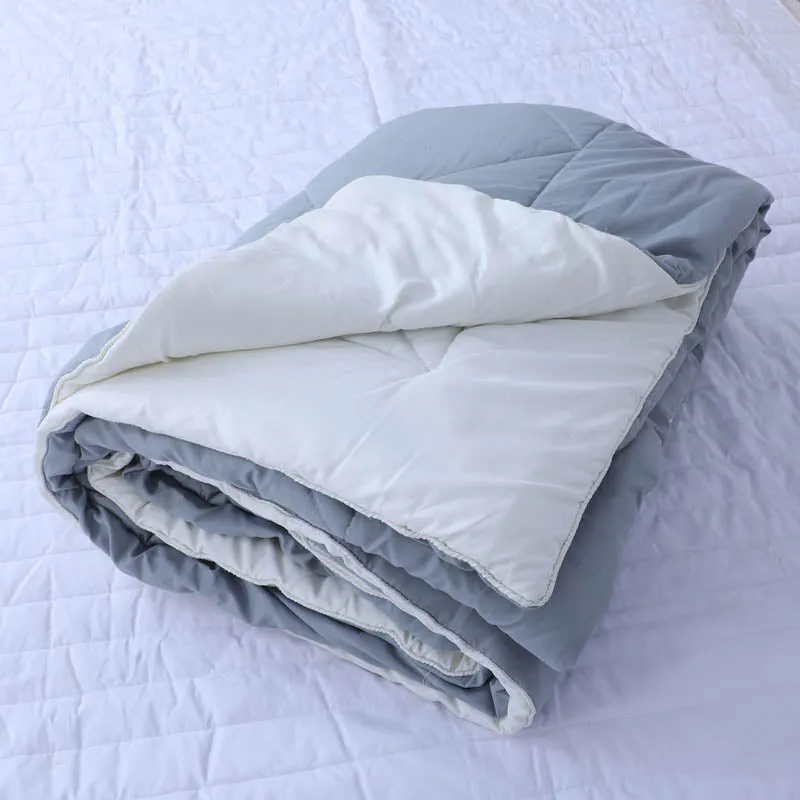 Adova Reversible Microfiber Comforter (Grey & White) - 120 GSM media 5