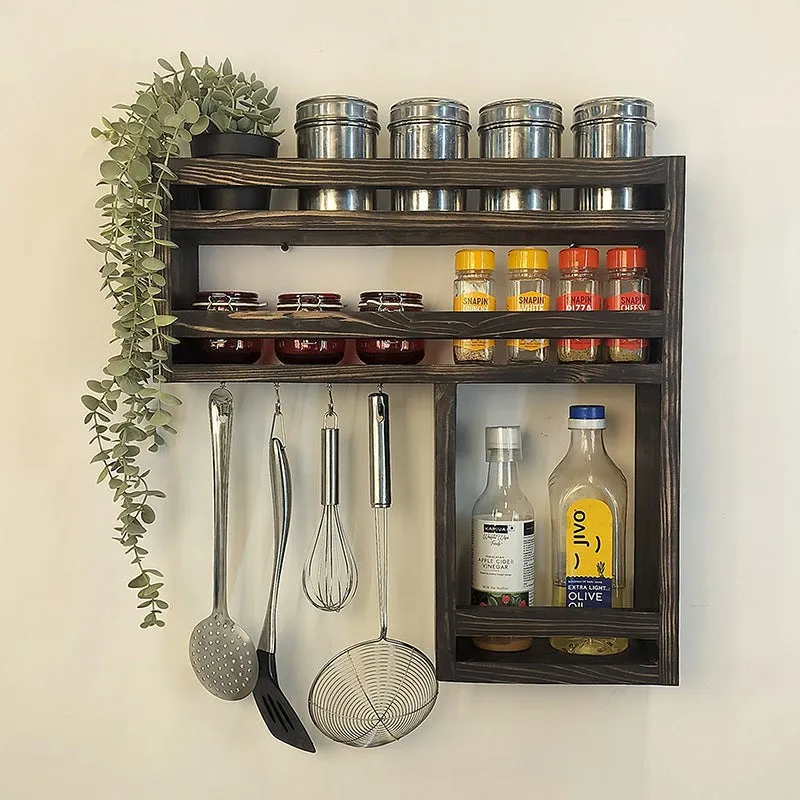 Stratos Wooden Kitchen Storage Rack media 4