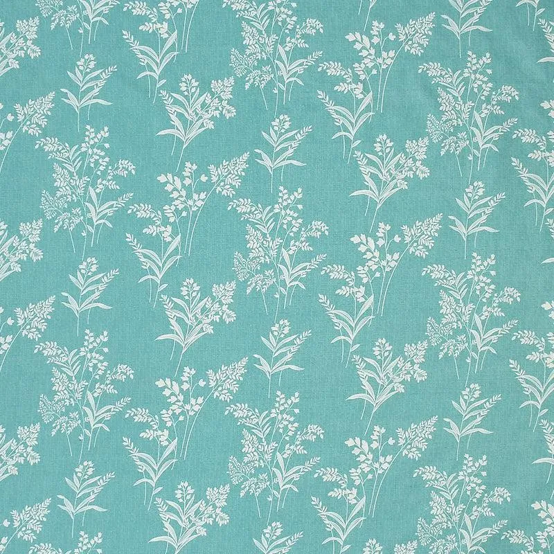 Cotinus Floral Microfiber Bedsheet (Aqua Green) - 130 GSM media 5