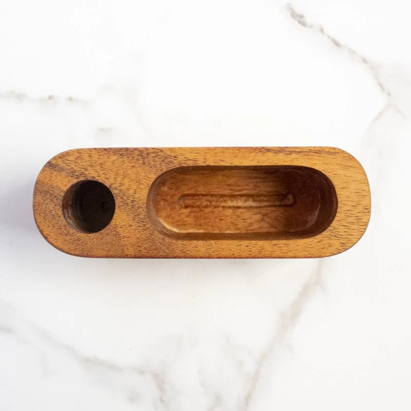 Multi-Functional Wood Desk Organizer for Office & Home - Brown media 5