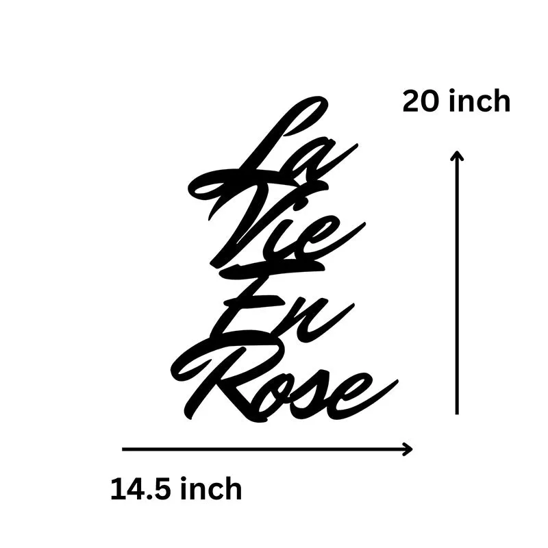 La Vie En Rose Iron Wall Accent media 5