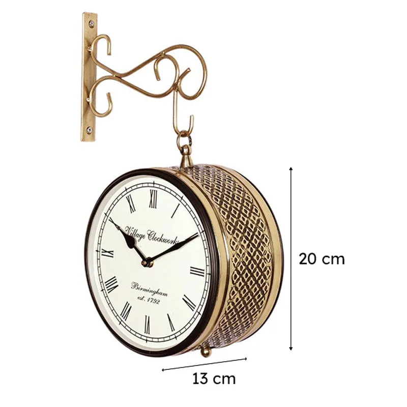 The Time Lord Wood Wall Clock - Gold media 7