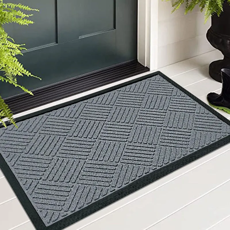 Coire Line Coir Door Mats - Grey media 1