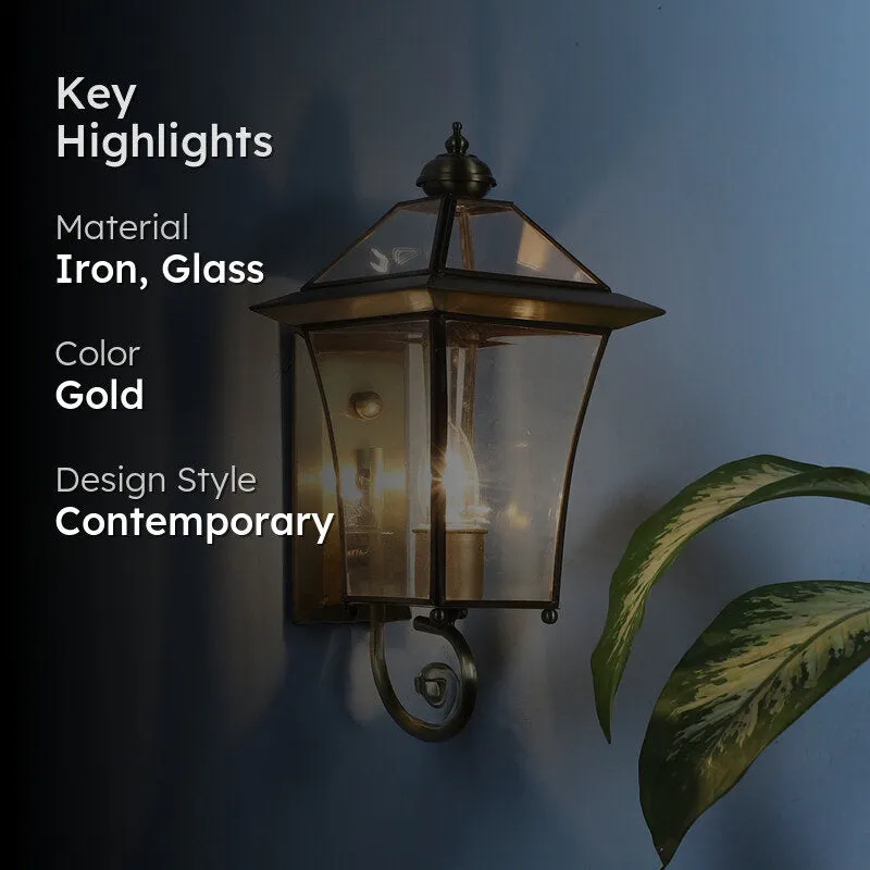 Lanterna I Iron Wall Lamp - Gold media 2