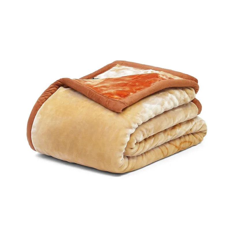 Monte Carlo Crimson Whisper Blanket (Orange)- 950 GSM media 5
