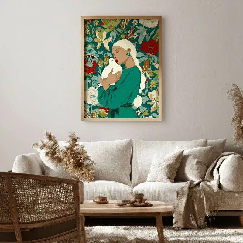 Aureth Canvas Wall Painting With Brown Frame media 6
