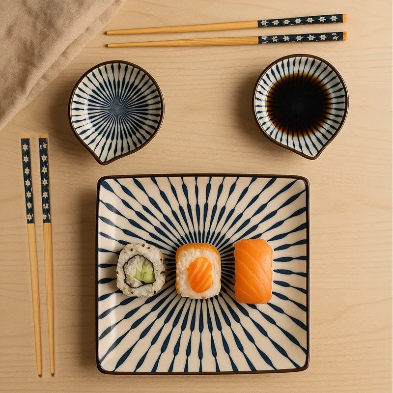 Table Charm Ceramic Dinner Set (70 mL Each) - 7 Piece Set media 3