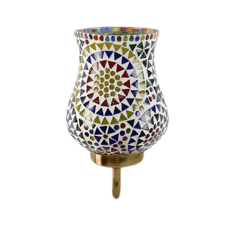 Galora Mandala Goblet Glass & Metal Wall Lamp media 4