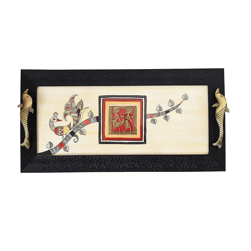 Kunala Wood & Metal Serving Tray media 5