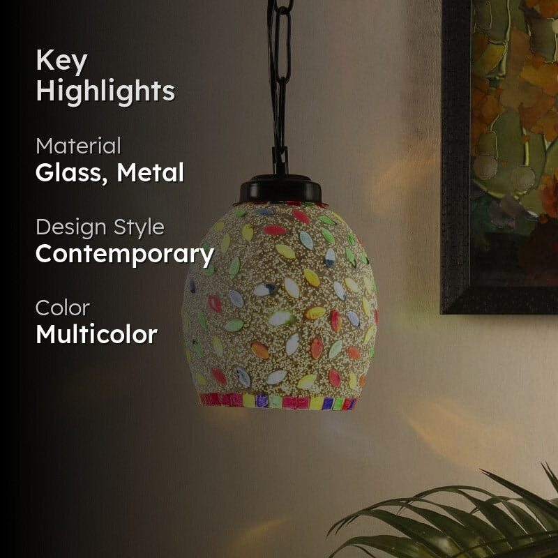 Glitter Globe Glass Ceiling Lamp media 2